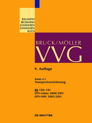 cover image of Transportversicherung §§ 130-141